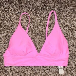 Aerie BUGGLEGUM pink bikini top